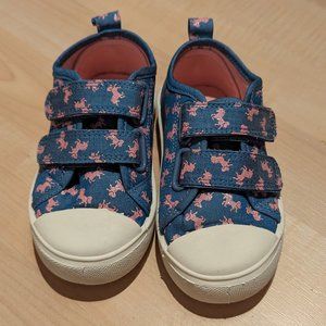 Joe Fresh Unicorn Velcro Shoes - Size 8, Brand New for Infant Girl!